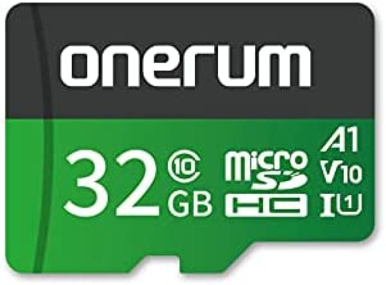 Onerum 32GB Micro SD Card, microSDHC UHS-I Flash Memory Card with Adapter – Up to 100MB/s, U1, Class10, V10, A1, High Speed TF Card for Nintendo Switch/GoPro/Bluetooth Speaker/Smartphone/Camera/VR