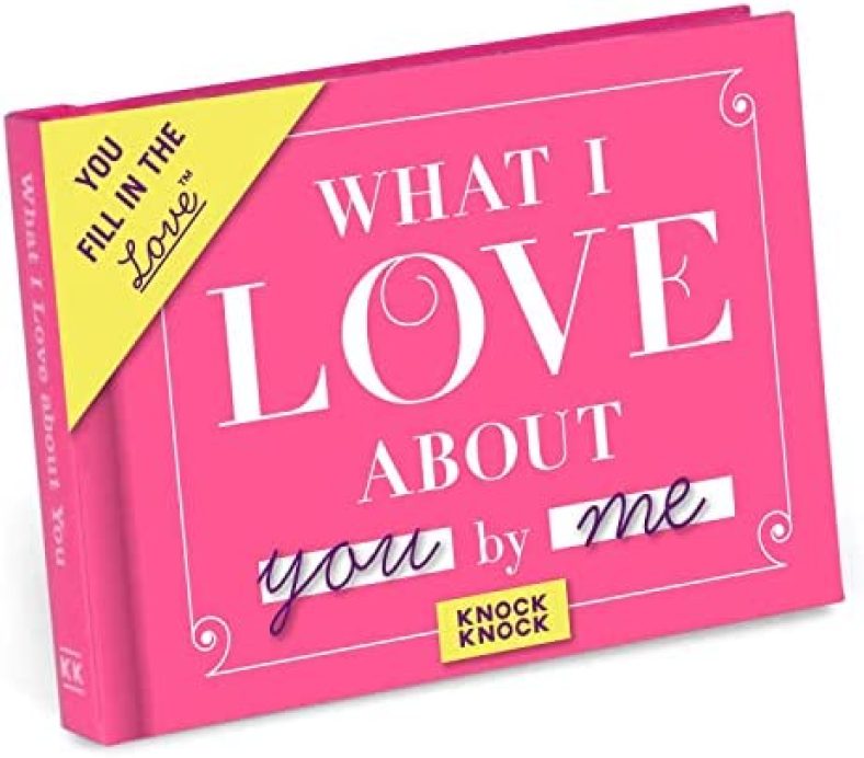 Knock Knock What I Love about You Book Fill in the Love Fill-in-the-Blank Book Gift Journal, 4.5 x 3.25-Inches