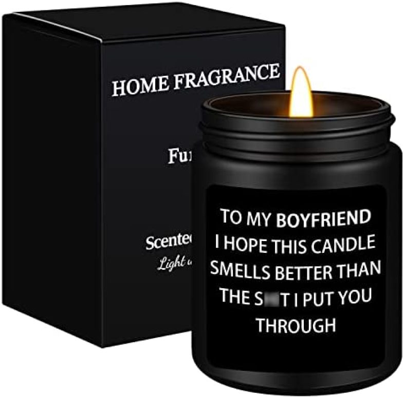 Gifts for Boyfriend from Girlfriend, Best Fiance Boyfriend Gifts, Gifts for Him, Birthday Gifts Anniversary Funny Gifts Valentines Day Gifts for Boyfriend, Perfect Scented Candles Gifts for Men