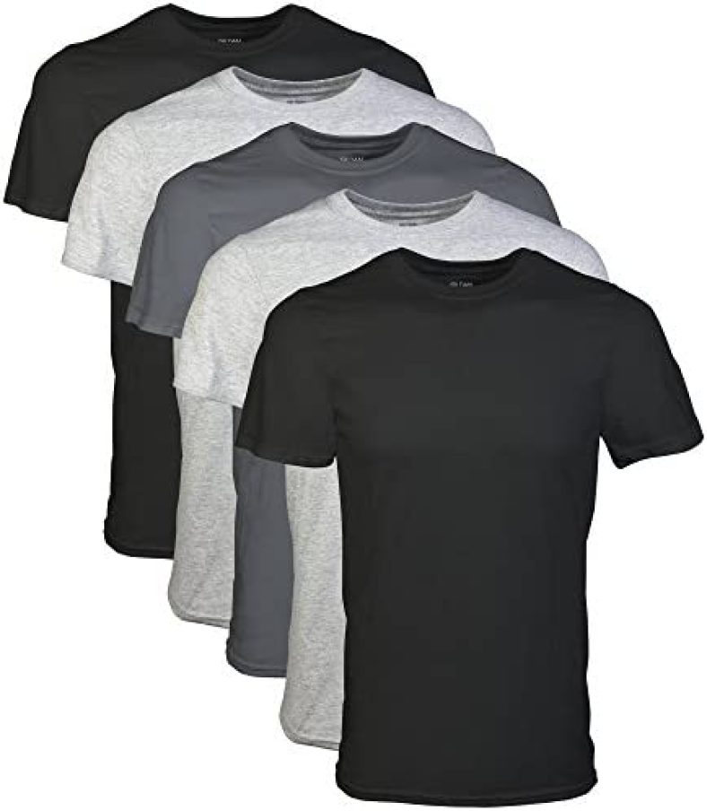 Gildan Men’s Crew T-Shirts, Multipack