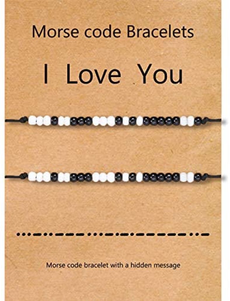 DESIMTION Couples Bracelets I Love You Cute Boyfriend Gifts from Girlfriend Long Distance Relationships Matching Bracelets