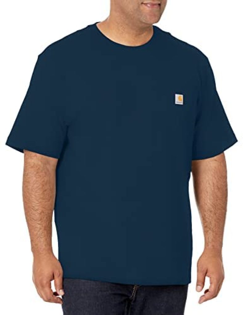 Carhartt Mens Loose Fit Heavyweight Short-sleeve Pocket T-shirt