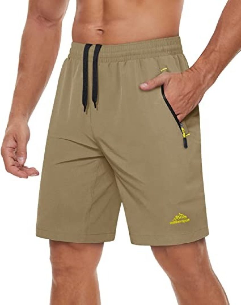 TACVASEN Men’s Running Workout Shorts Quick Dry Gym Jogging Training Shorts with Pockets