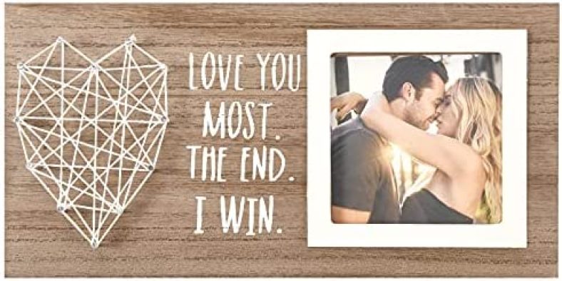 Gifts for Boyfriend Girlfriend Him Her, Valentines Day Gifts, Romantic Couple Anniversary Picture Frame 3×3 Inches Photo, Engagement Birthday Presents Gift Idea for Husband Wife Men Women