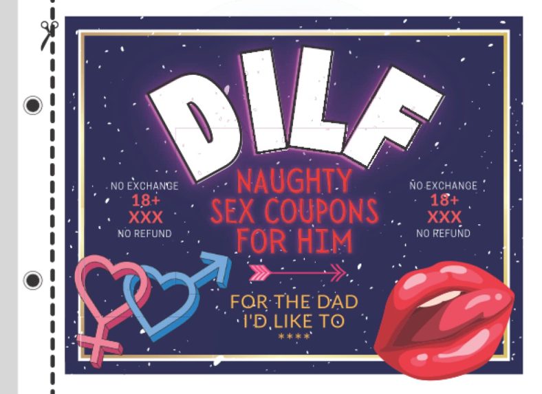 DILF: Naughty Sex Coupons For Him I For The Dad I’d Like To