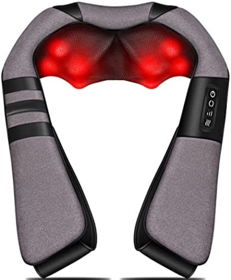 Massagers for Neck and Back Pain Relief,Great Gifts for Women/Men/Dad/Mom Birthday,Shiatsu Shoulder Foot Massager with Heat,Deep Tissue Massage Pillow for Body Muscle Kneading