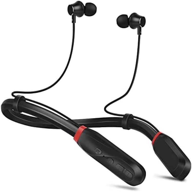 Bluetooth Earbuds 120 Hours Extra Long Playback with Microphone Headset, Muitune i35 Balanced Armature Drivers Stereo in Ear Wireless Ear Buds, Waterproof Workout Neckband Headphones (Black)