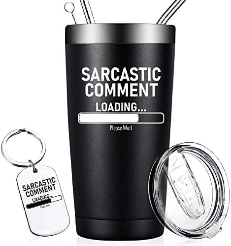 Funny Gifts for Men – Gag Gifts for Adults – Sarcastic Comment Loading – Birthday Father’s Day Christmas gifts for Men, Coworker Dad, Boyfriend, Grandpa, Friends – 20oz Insulated Tumbler