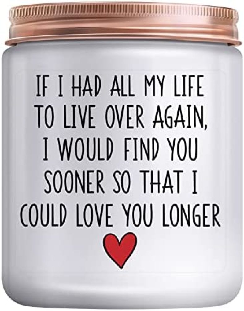 Romantic Gifts for Husband, Boyfriend Birthday Gifts for Him Christmas&Thanksgiving Anniversary Valentine Wedding Love Gift for Her Girlfriend Wife Women Men Funny Dating Lemongrass Sage Candle