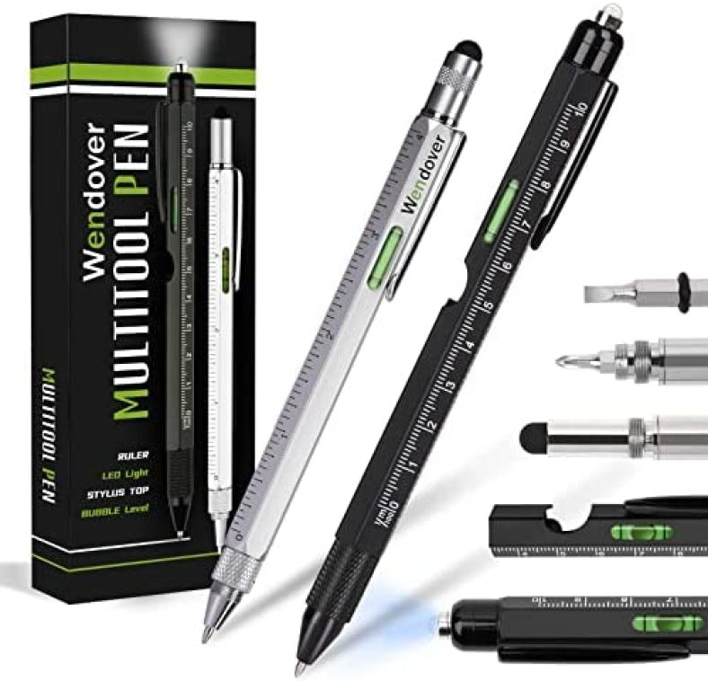 Gifts for Men Dad Him, Fathers Day, 10 in 1 Multi-tool Pen Sets, Birthday Gift Ideas for Husband Grandpa, Unique Tech Gifts from Wife Son Daughter Kids, Cool Gadgets Stuff, Christmas Stocking Stuffers