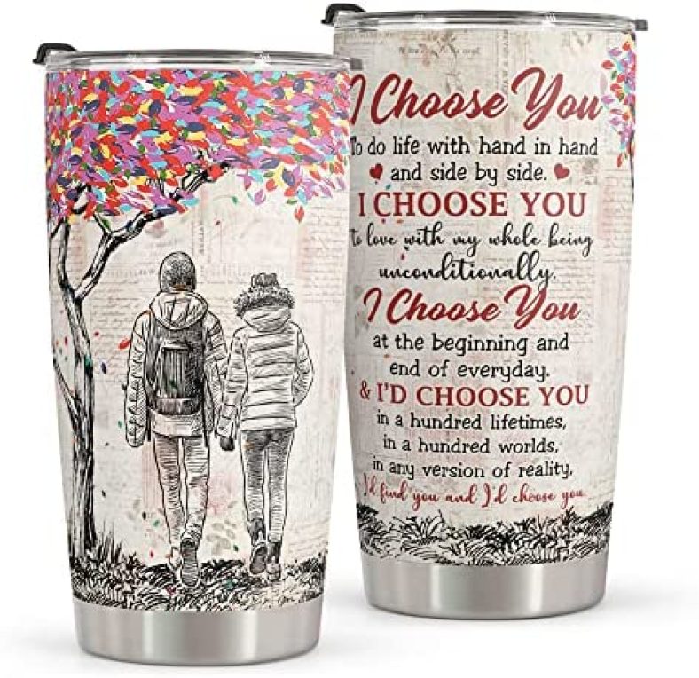 Macorner Gifts for Husband Wife – Stainless Steel Tumbler 20oz for Wife – Birthday Gift for Husband & Anniversary Present for Him – Fathers Day Gift for Husband From Wife – Wife Gifts For Husband