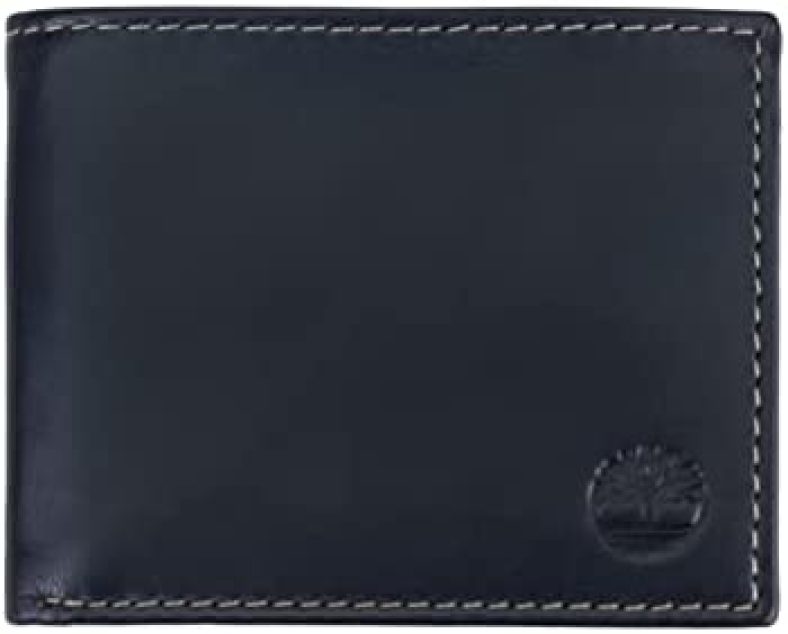 Timberland Men’s Leather Wallet with Attached Flip Pocket