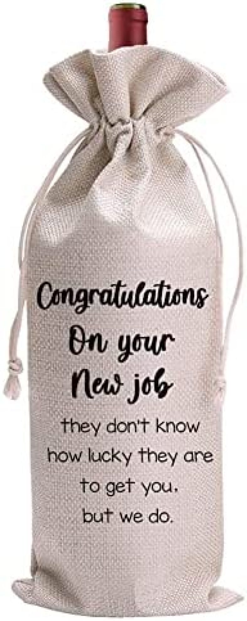 Wine Bag Gift, Congratulationg on Your New Job, Gift for Husband, Wife,Son, Daughter, Resigned Colleague and Neighbor