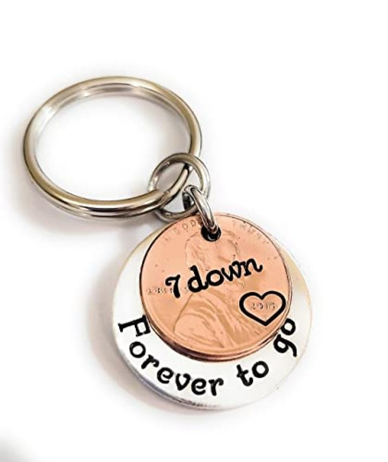 2015 Lucky Copper Penny for Your 7th Anniversary 7 Down Forever To Go Gift for Husband Wife