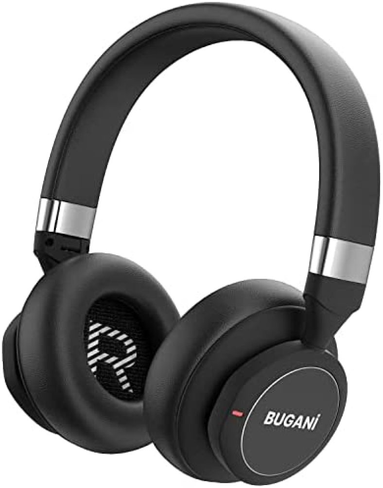 Bluetooth Headphones Wireless Over-Ear BUGANI, with Built-in Microphone, 20H Playtime, Deep Bass Hi-Fi Stereo Sound, Memory Foam Ear Cups for Travel Home Office