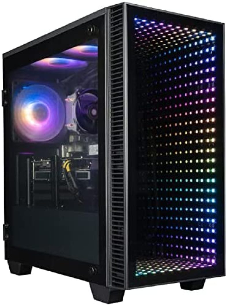 CUK Continuum Micro Gamer PC (NVIDIA GeForce RTX 2060 12GB (> RTX 3050), Intel Core i3-10105, 16GB RAM, 2X 256GB NVMe SSD, 550W PSU, AC WiFi, Windows 11 Home) Gaming Desktop Computer