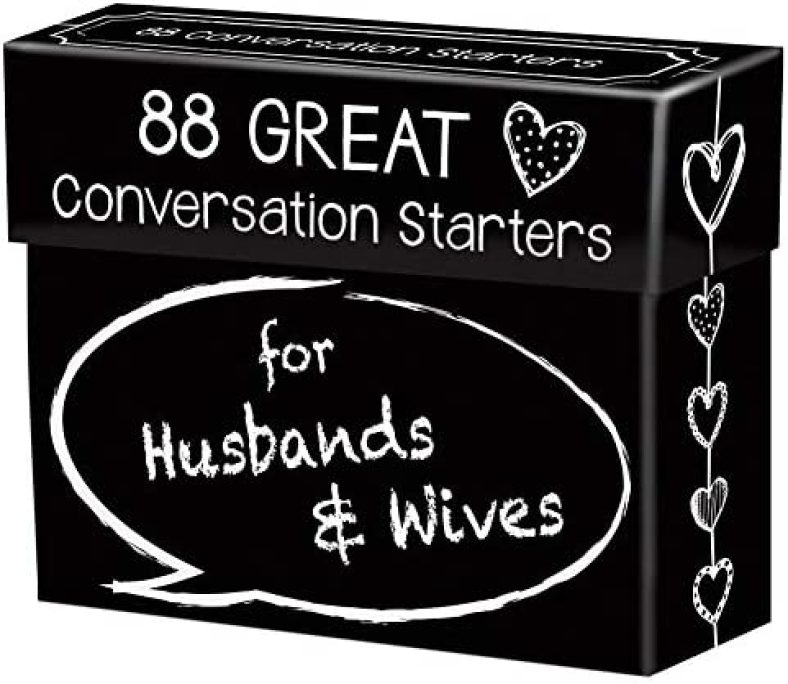 88 Great Conversation Starters for Husbands and Wives – Romantic Card Game for Married Couples – Christian Games, Communication & Marriage Help, Fun Anniversary or Wedding Gifts for The Couple