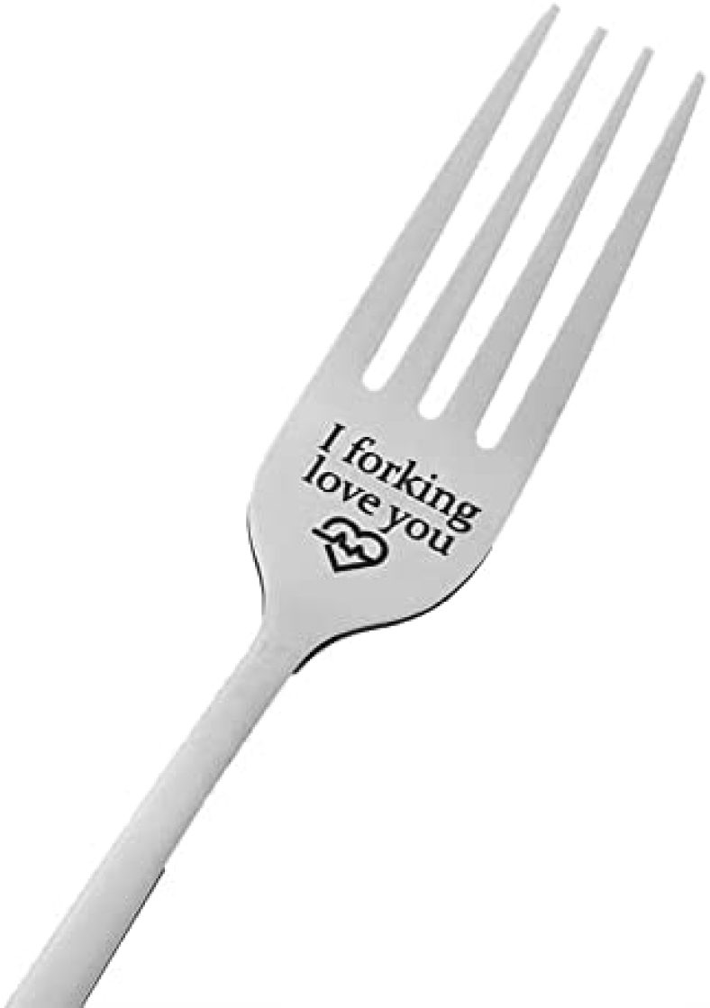 Anniversary Christmas Gifts for Husband Girlfriend from Wife Boyfriend I Forking Love You Fork Gifts for Him Her Funny Birthday Gift Dessert Forks for Couple Hubby Fiance