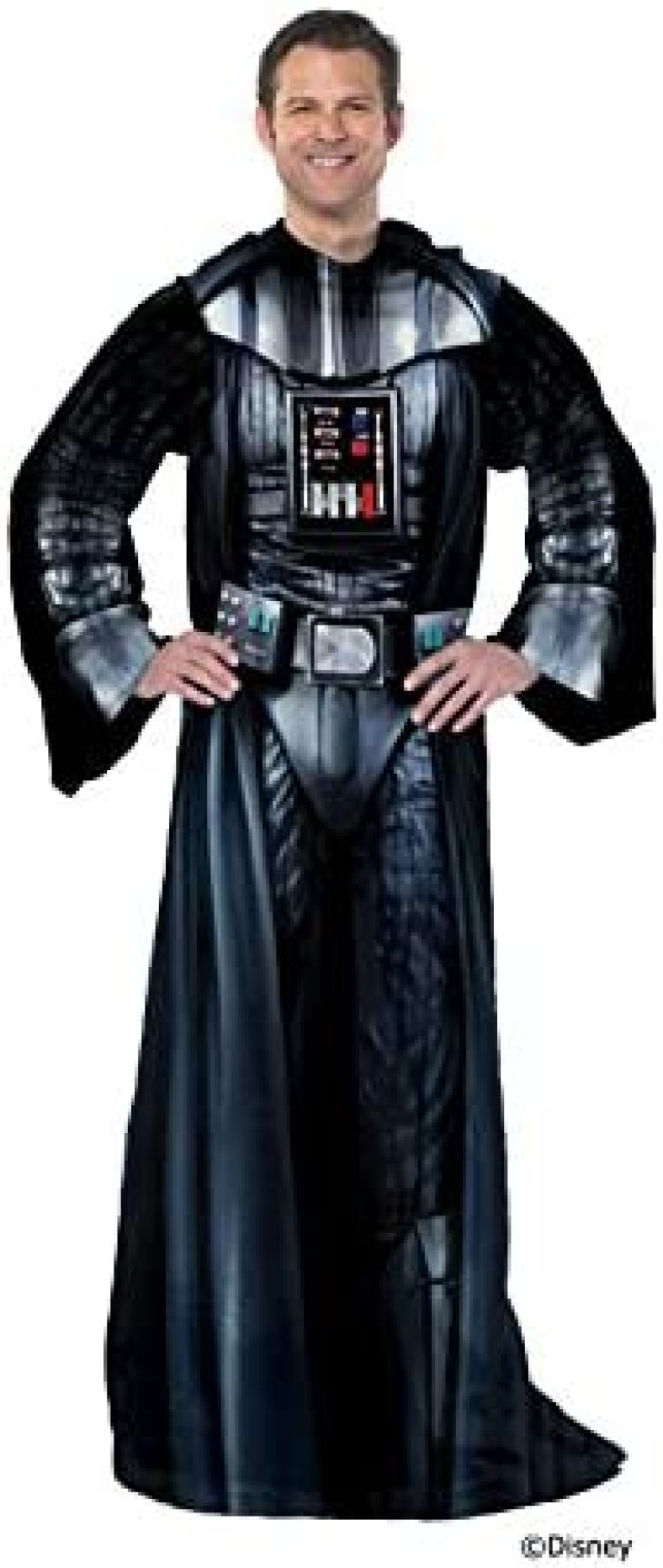 Disney Star Wars, “Being Darth Vader” Adult Soft Throw Blanket with Sleeves, 48″ x 71″, Multi Color