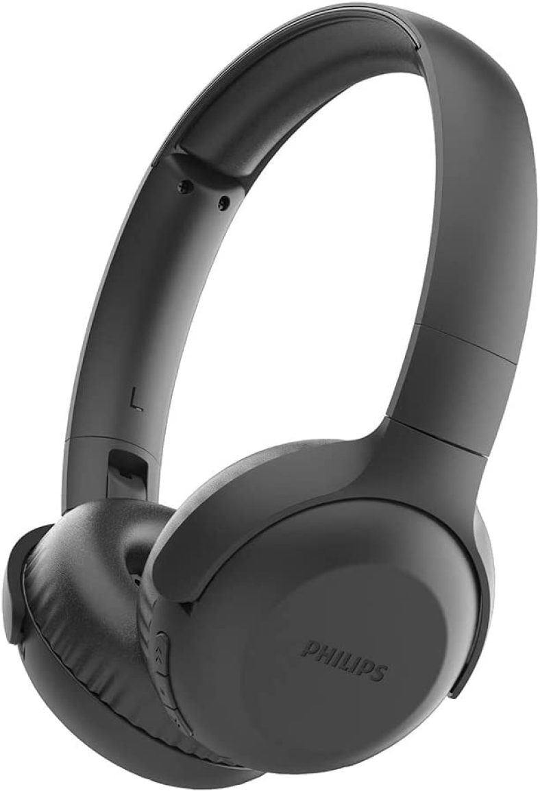 Philips UpBeat UH202 Wireless Bluetooth On Ear Stereo Headphone, with up to 15 Hours Playtime and Flat Folding (TAUH202BK)