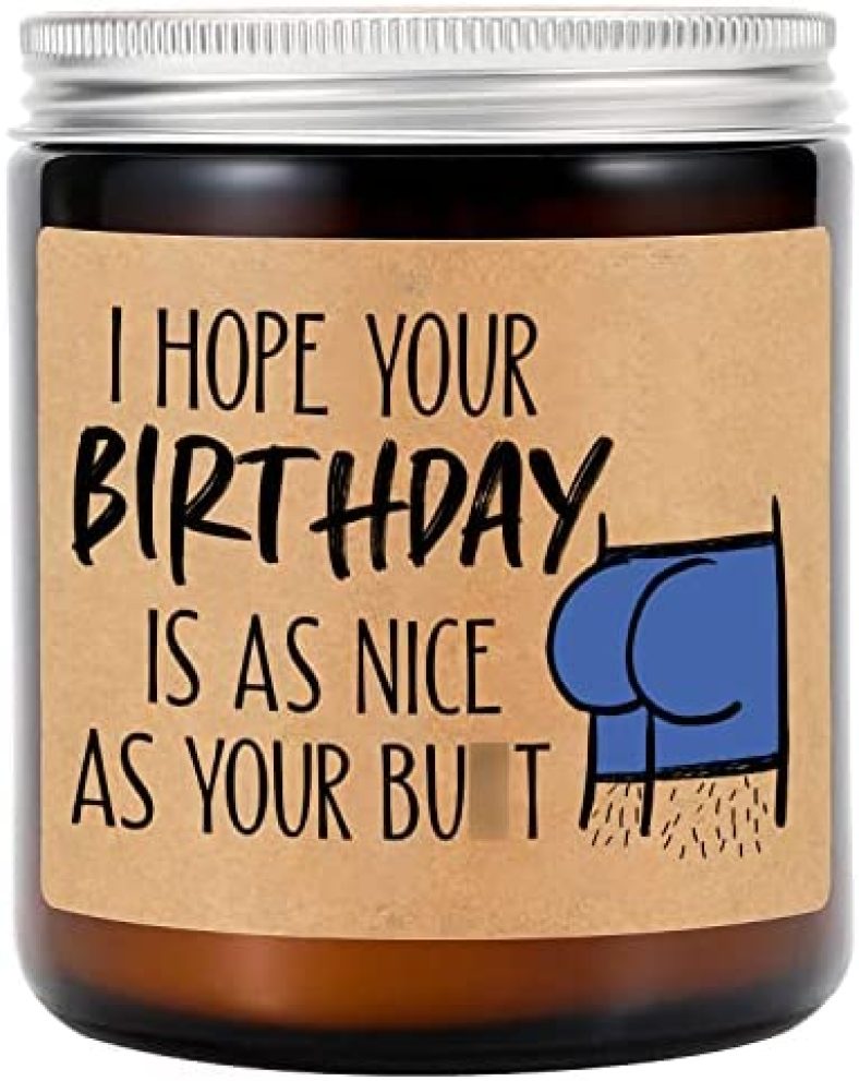 GSPY Funny Birthday Scented Candles – Funny Birthday Gifts for Boyfriend, Husband, Him – Rude Birthday Gifts, Happy Birthday Gifts for Men, Boyfriend, Husband, Fiance – Gay Birthday, Funny Bday Gifts