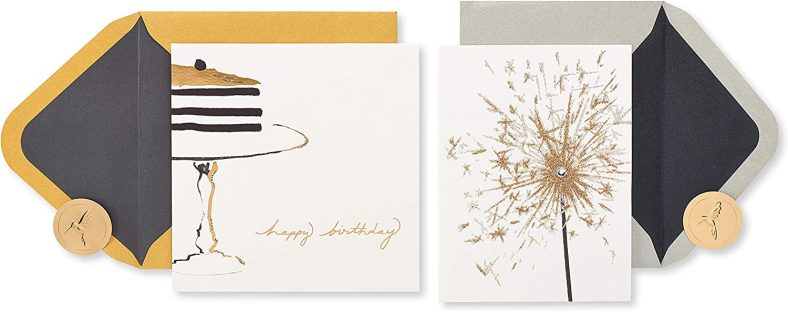 Papyrus Birthday Cards, Cake and Sparkler (2-Count)