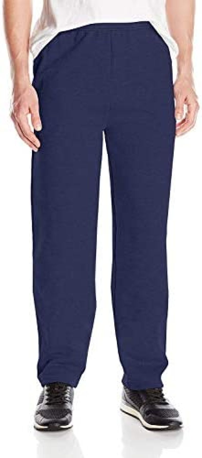 Hanes Men’s Sweatpants, EcoSmart Fleece Sweatpants, Cotton-Blend Fleece Sweats, Mid-Weight Straight-Leg Sweatpants for Men