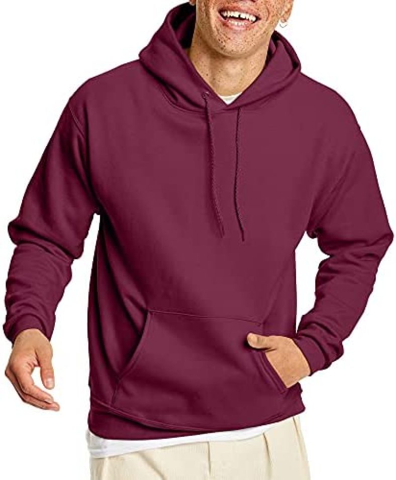 Hanes Men’s Sweatshirt, EcoSmart Fleece Hoodie, Cotton-Blend Fleece Hooded Sweatshirt, Plush Fleece Pullover Hoodie