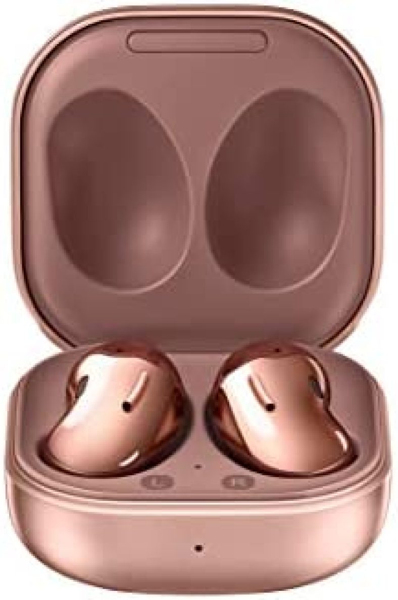 SAMSUNG Galaxy Buds Live True Wireless Earbuds US Version Active Noise Cancelling Wireless Charging Case Included, Mystic Bronze