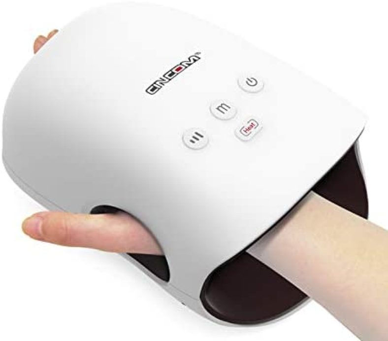 CINCOM Hand Massager – Cordless Hand Massager with Heat and Compression for Arthritis and Carpal Tunnel – Gifts for Women(A-WH)