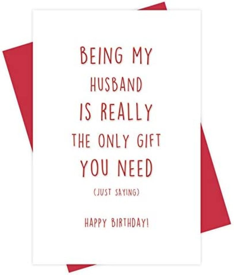 Funny Birthday Card for Husband, Inappropriate Birthday Gift for Husband, Naughty Birthday Card from Wife