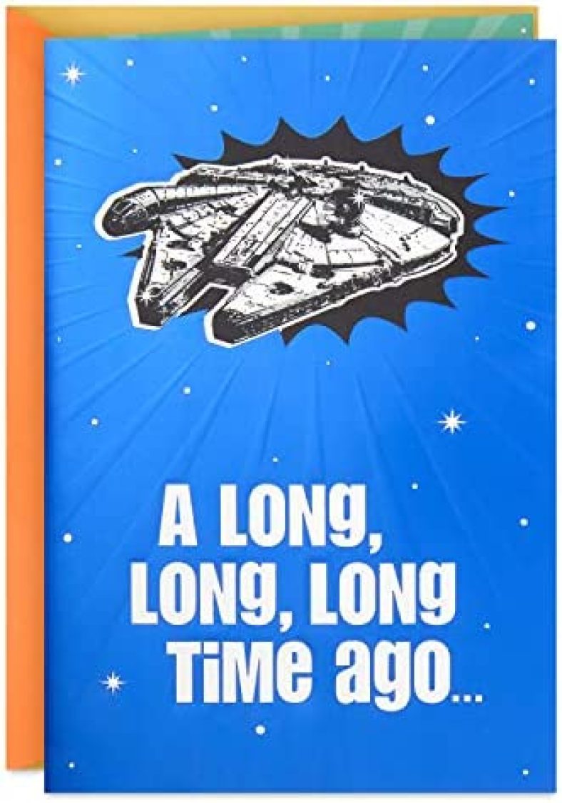 Hallmark Star Wars Funny Birthday Card with Sound (Long, Long, Long Time Ago)