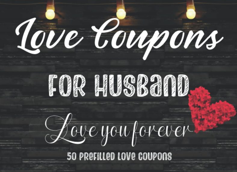 Love Coupons for Husband: 50 Coupon Book For Him, Couples, Partner | Gifts from Wife for Date Night, Valentine’s day, Birthday, Christmas, Easter, Anniversary