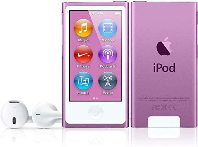 Apple iPod Nano 16GB Purple (7th Generation) (Renewed)