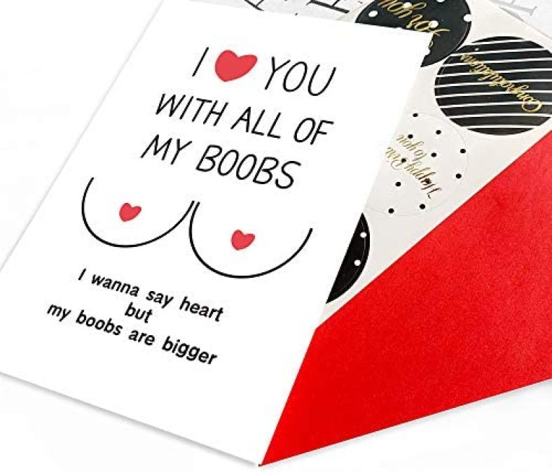 Gifts for Him Men Husband Dad Boyfriend,Fathers Day Husband Gifts,Valentines Gifts for Him,Christmas Stocking Stuffers,Naughty Anniversary Card for Men,Funny Rude Birthday Greeting Card from Wife