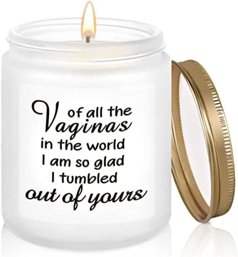 Gifts for Mom from Daughter Son, Mom Gifts from Husband, Naughty Birthday Christmas Gifts for Mother, Step Mom, Grandma, Funny Mother’s Day Gifts – Lavender Scented Candles