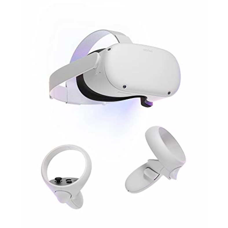 Meta Quest 2 – Advanced All-In-One Virtual Reality Headset – 128 GB (Renewed Premium)