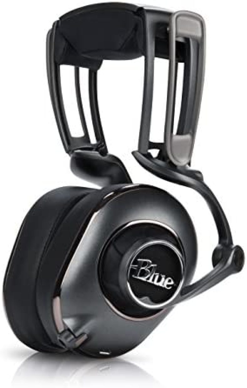 Blue Mix-Fi Powered High-Fidelity Headphones with Integrated Audiophile Amplifier – Formerly known as Mo-Fi