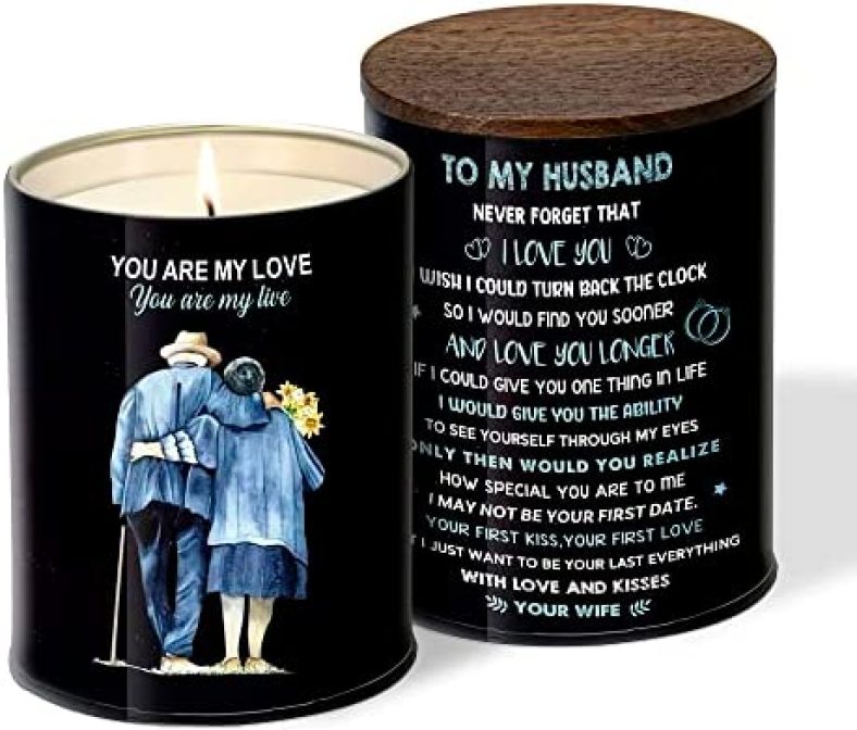 Candles Gifts for Husband from Wife, Anniversary Wedding Gift for Him, Christmas Lavender Candles Gift for Husband, Birthday Gifts for Husband, Romantic Husband Gifts, Valentines Day Gifts