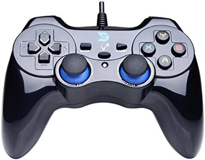 ZD-V+ USB Wired Gaming Controller Gamepad For PC/Laptop Computer(Windows XP/7/8/10/11) & PS3 & Android & Steam – [Black]