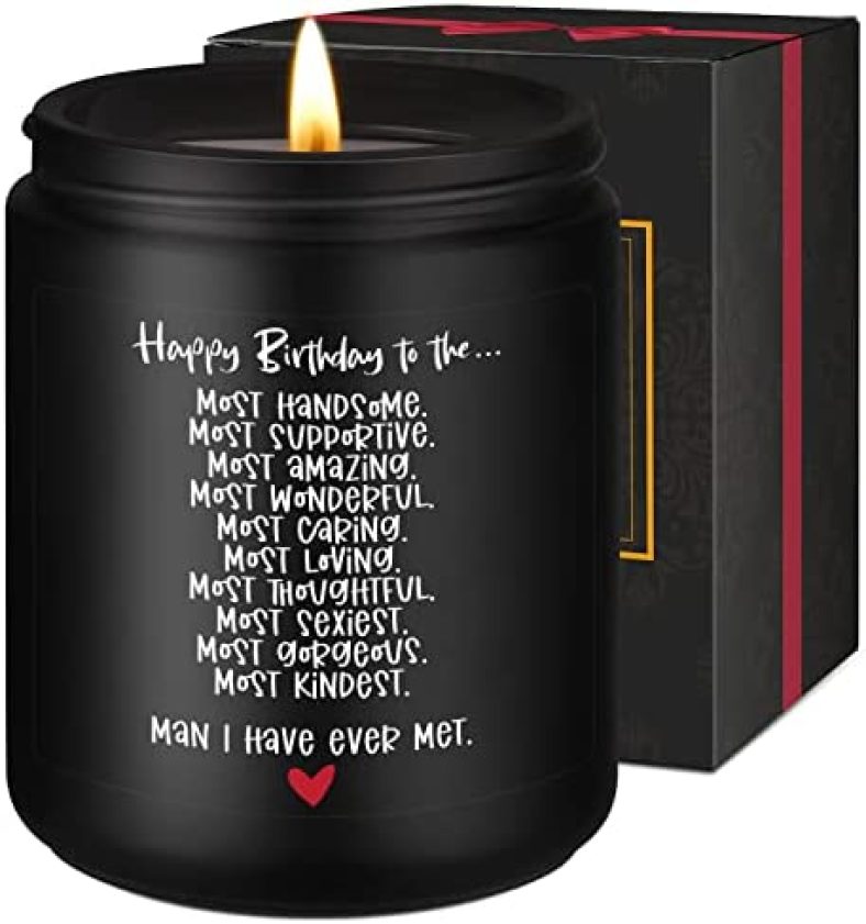 Fairy’s Gift Happy Bday Gifts for Men – Happy Birthday Candles Gifts for Him, Boyfriend, Husband, Fiance – Thoughtful Birthday Gifts for Boyfriend from Girlfriend – Unique Happy Birthday Husband Gifts