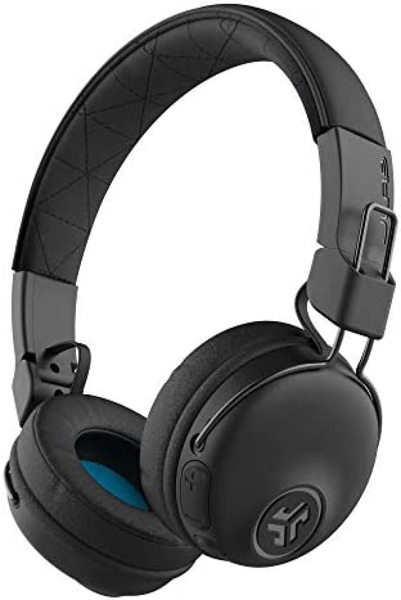 JLab Studio Bluetooth Wireless On-Ear Headphones | 30+ Hour Bluetooth 5 Playtime | EQ3 Sound | Ultra-Plush Faux Leather & Cloud Foam Cushions | Track and Volume Controls | Black