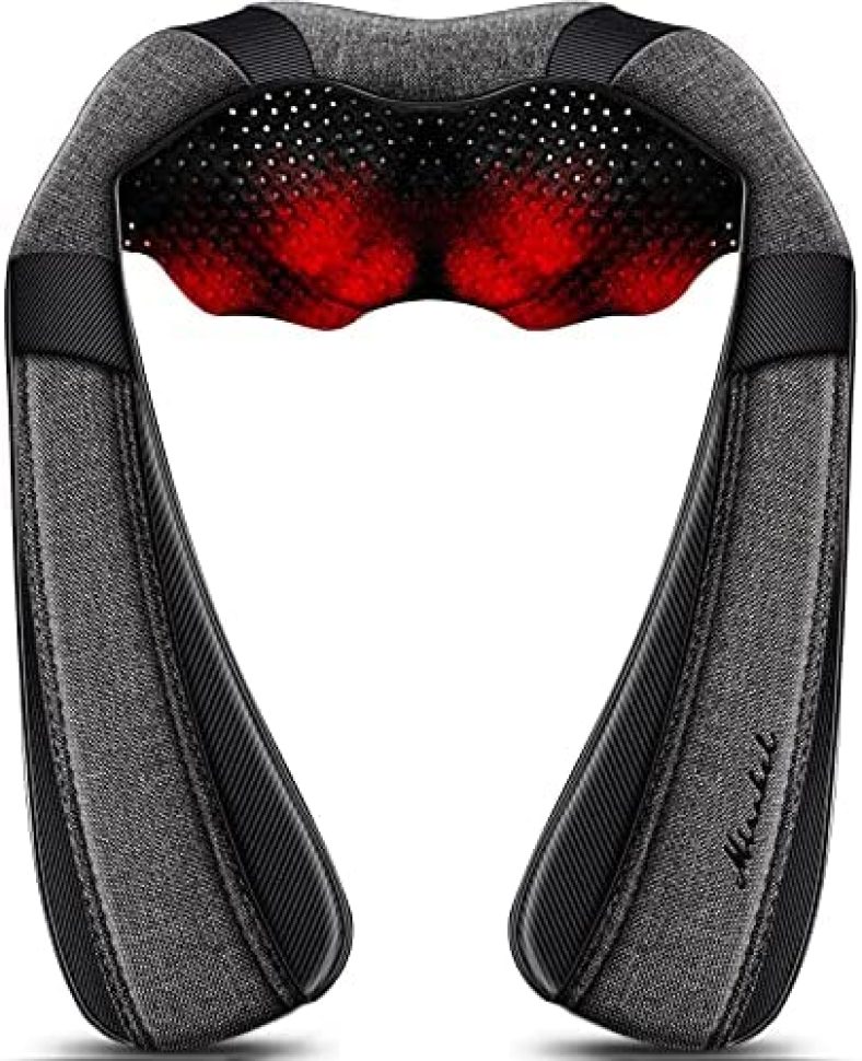 Back Massager Neck Massager with Heat, Neck and Back Massager, Shiatsu Shoulder Massager Gifts for Neck, Back, Muscle Pain Relief, Presents Idea for Thanksgiving, Christmas, Fathers Day, Mothers Day