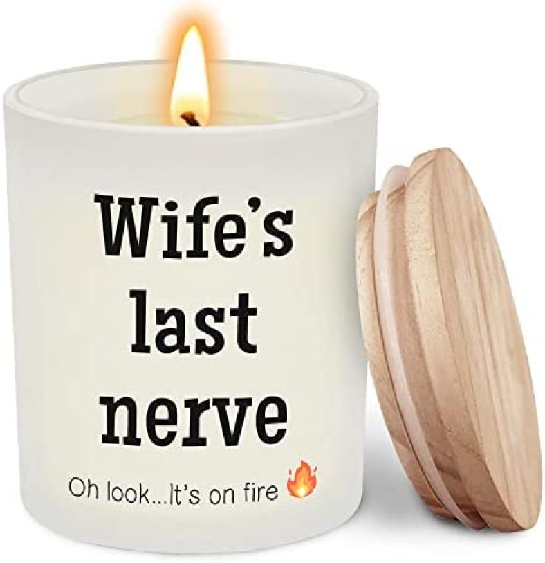 Wife Gifts from Husband – Gifts for Wife, Her, Fiance – Wedding Anniversary, Mothers Day Gifts, Birthday Gifts for Wife – Romantic Gifts Ideas – Cool I Love You Gifts for Her – Funny Scented Candle