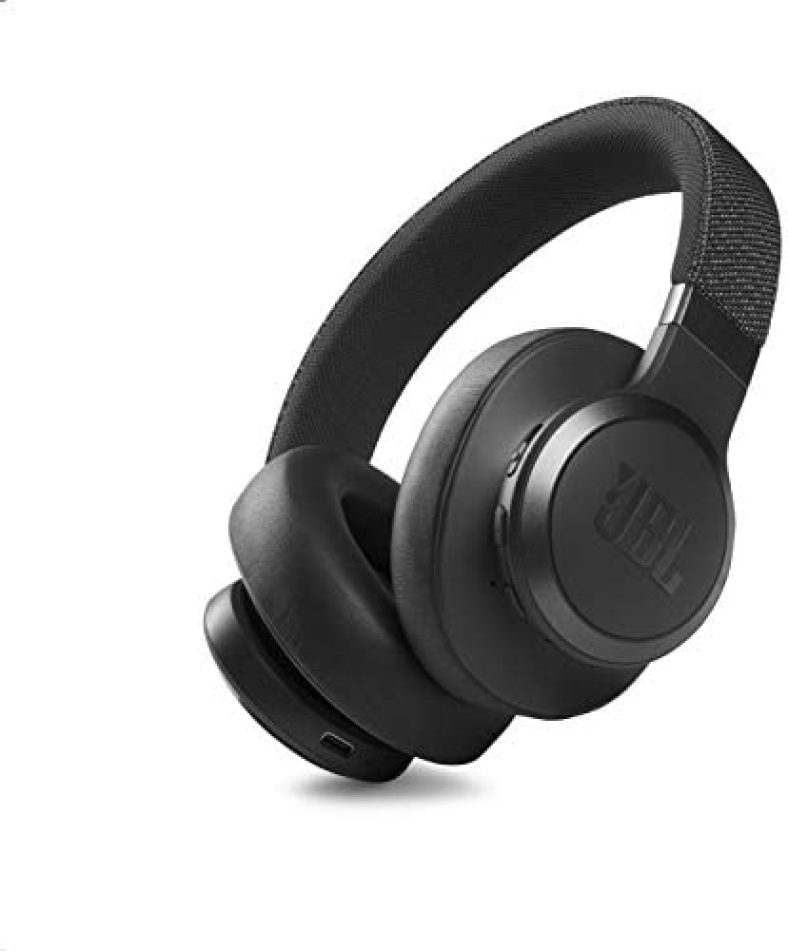 JBL Live 660NC – Wireless Over-Ear Noise Cancelling Headphones with Long Lasting Battery and Voice Assistant – Black