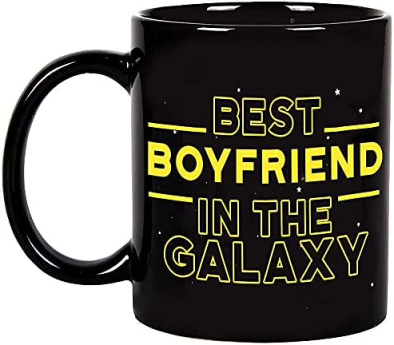 Fatbaby Best Boyfriend in the Galaxy Coffee Mug,Boyfriend Gifts,Funny Boyfriend Mug,Boyfriend Birthday Gifts 11 oz