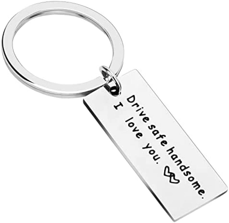 Valentines Day Keychain Gifts for Husband Boyfriend from Girlfriend Wife, Funny Keychain Gifts for Valentines Day Wedding Anniversary Birthday, Couple Pendent Keyring Gifts for Women Men Her Him