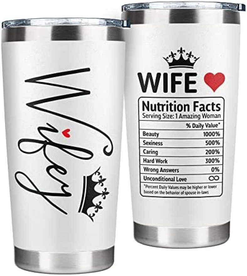 Wife Gifts from Husband – Gifts for Wife – Wedding Anniversary, Birthday Gifts for Wife, Mothers Day Gifts – Romantic Gifts for Her, Funny I Love You Gifts for Her – Gift for Wife – 20 Oz Tumbler