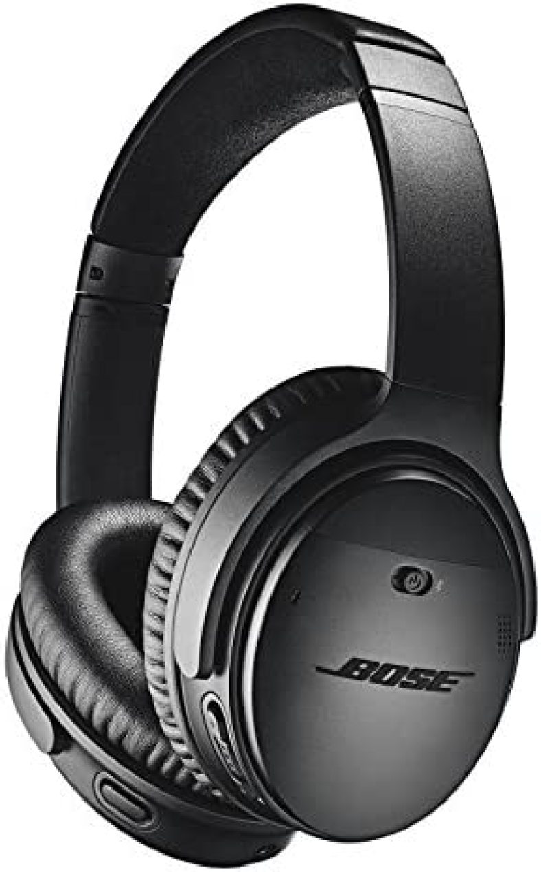 Bose QuietComfort 35 II Wireless Bluetooth Headphones, Noise-Cancelling, with Alexa Voice Control – Black