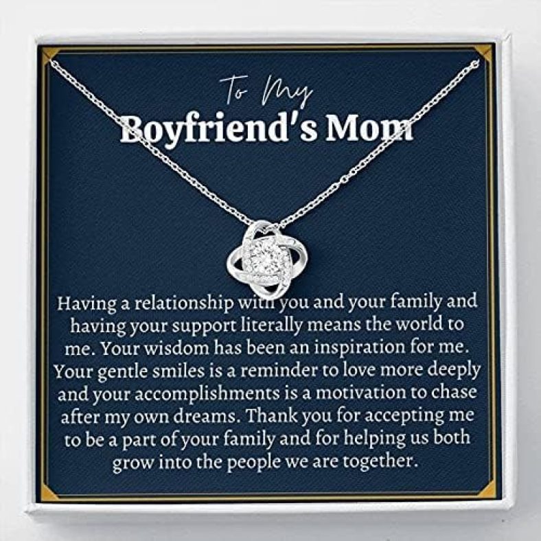 Generic To My Boyfriends Mom Gift, Mother’s Day Gift for Boyfriend’s Mom, Mother, Birthday of BF Luxury Jewelry Necklaces styles On Birthday, Xmas, Anniversary, One Size